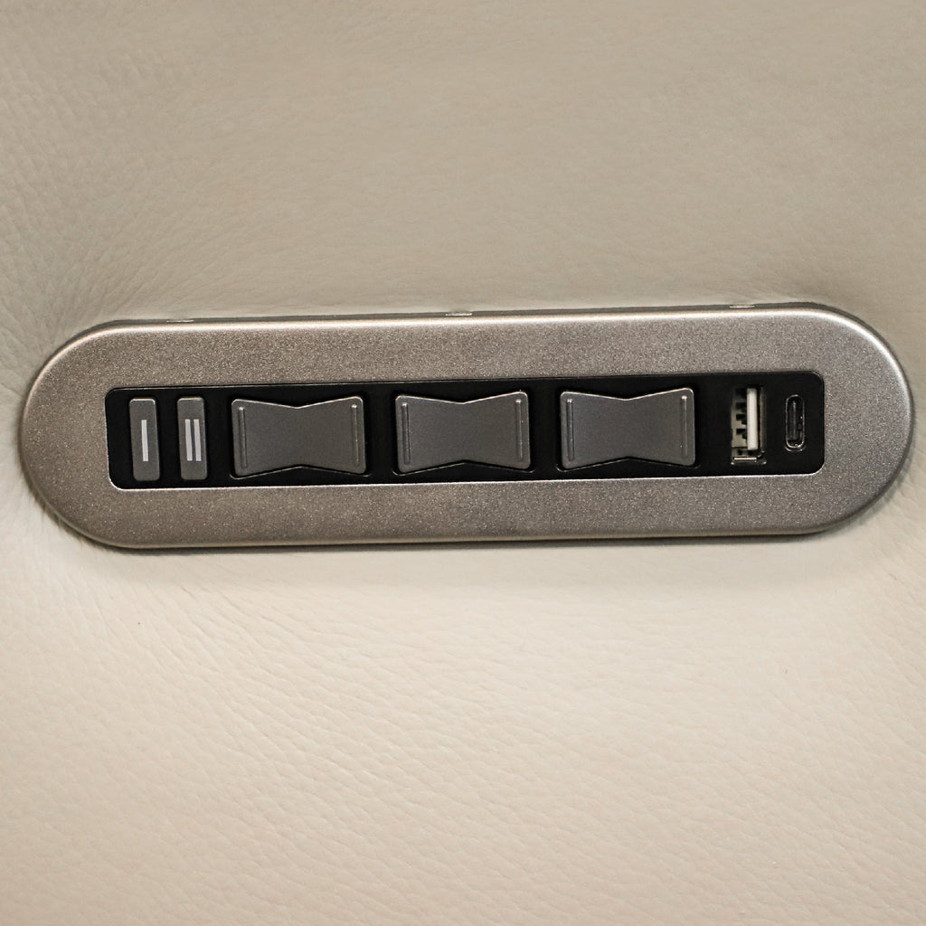 Triple Side Buttons – A and A Upholstery